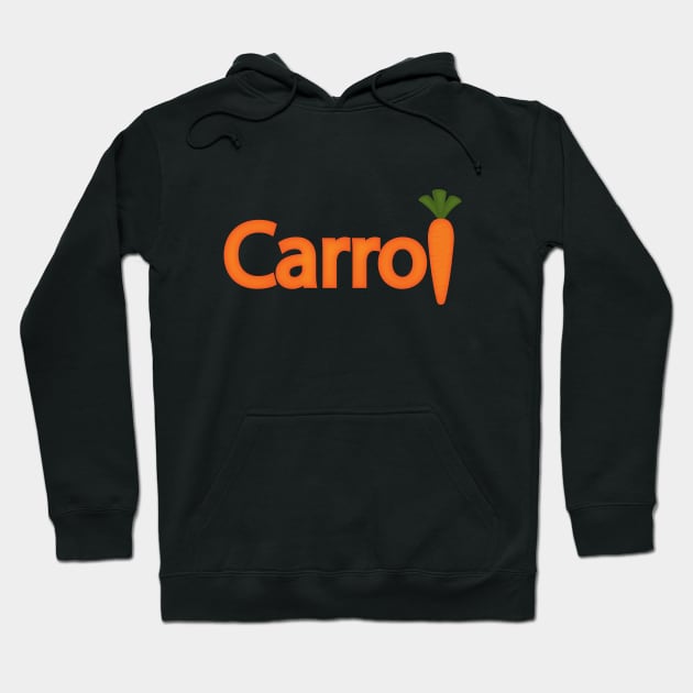 Carrot cute design Hoodie by DinaShalash